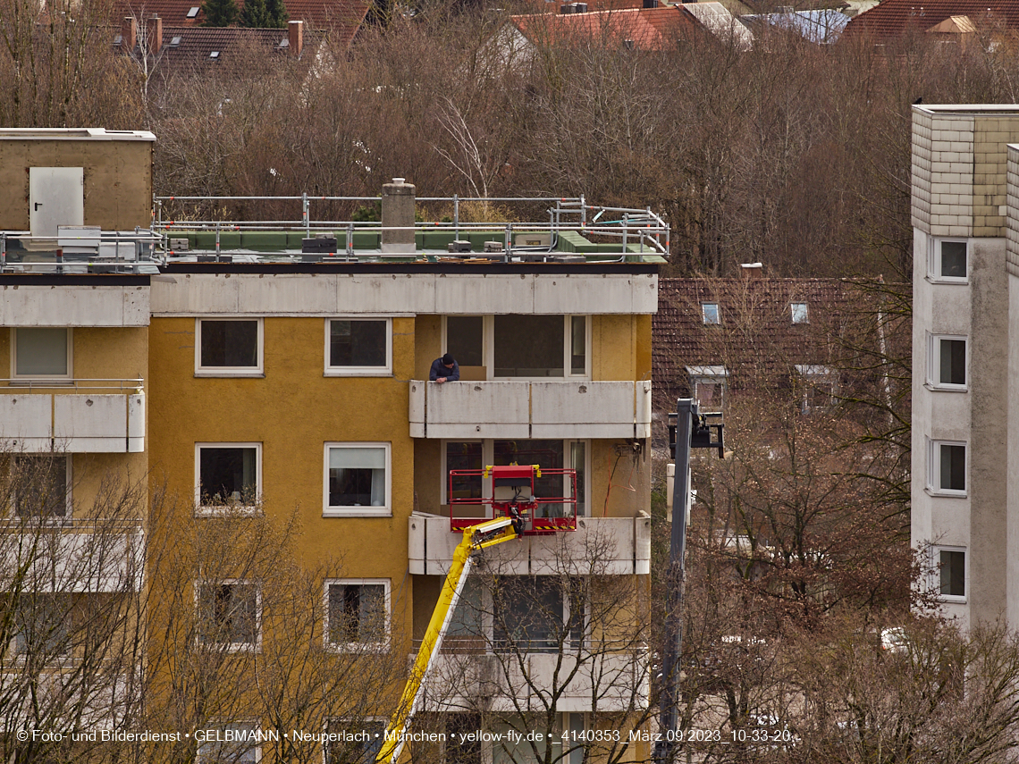 09.03.2023 - Fassadensanierung und Balkonentfernung am Karl-Marx-Ring 57c